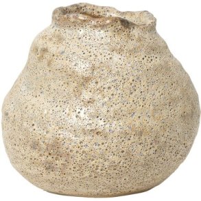 Broste Copenhagen Alma Vase H10 cm, Beige