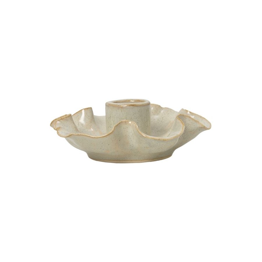 Broste Copenhagen Cori Lysestage H3,6 cm, Hvid