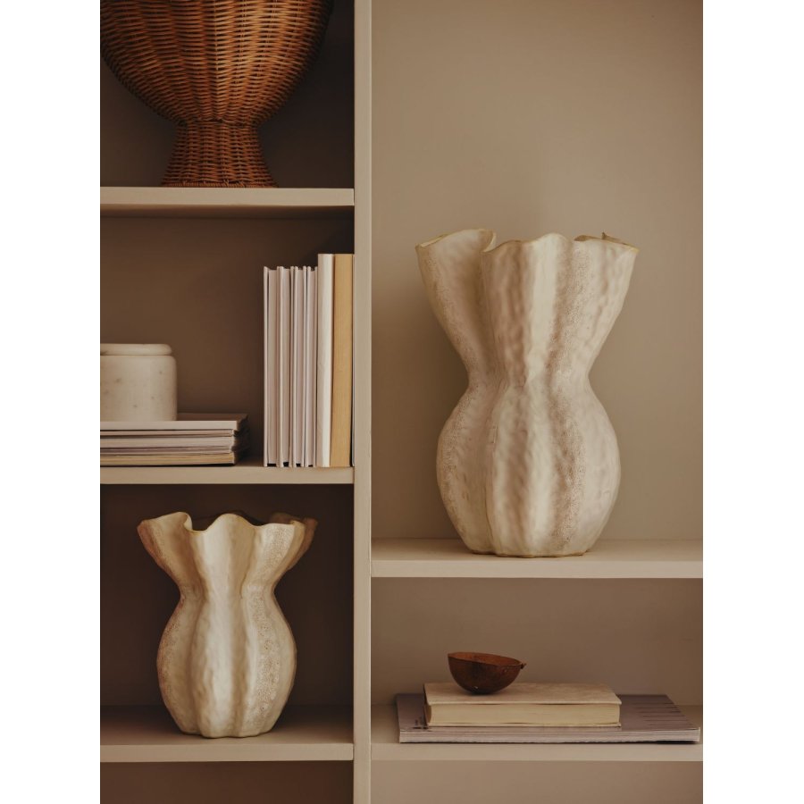Broste Copenhagen Cori Vase H24 cm, Hvid