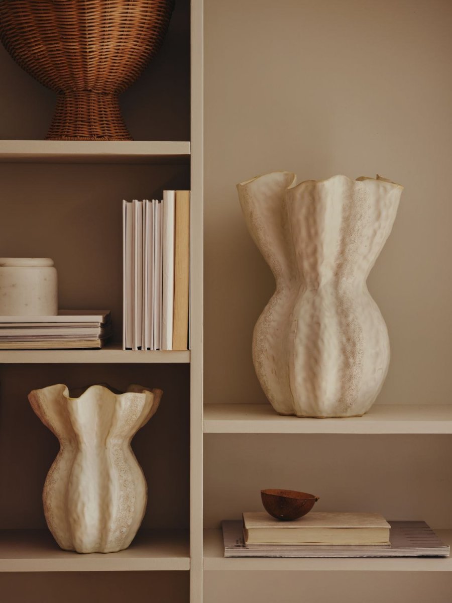 Broste Copenhagen Cori Vase H24 cm, Hvid