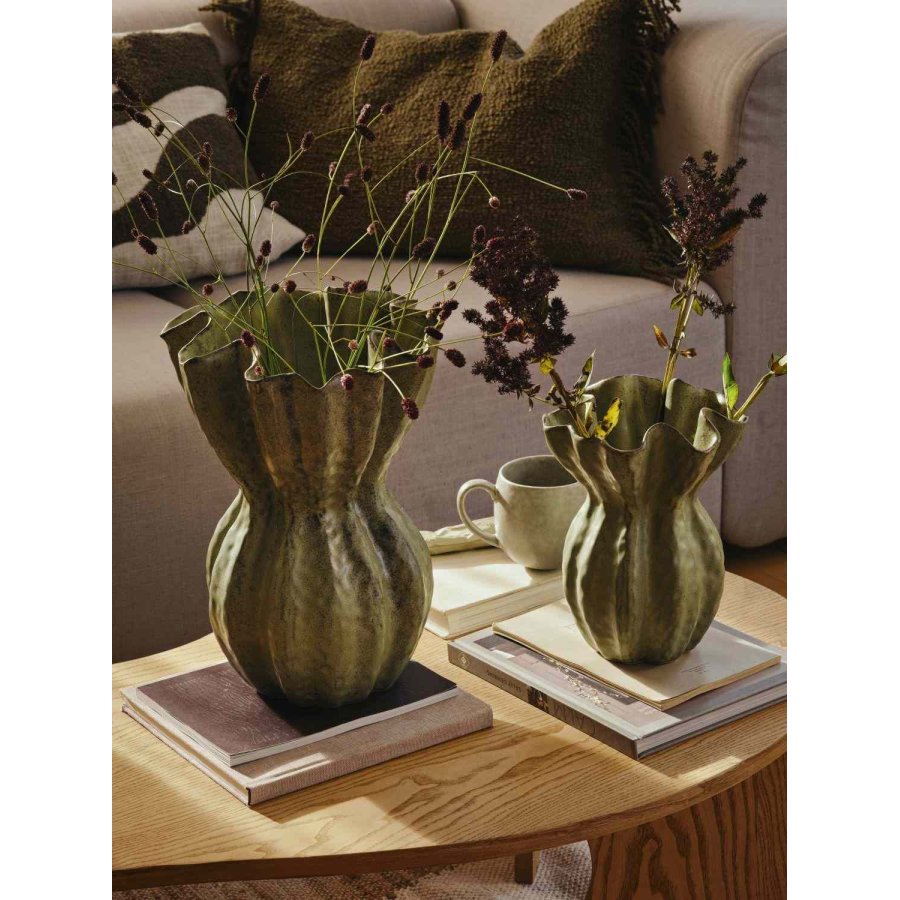 Broste Copenhagen Cori Vase H24 cm, Gr�n