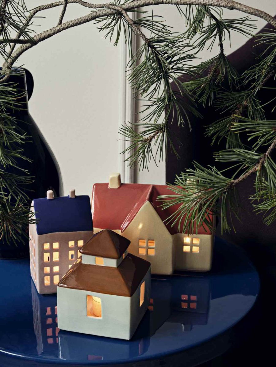 Broste Copenhagen Bo Lichthaus H13 cm, Light Turquise