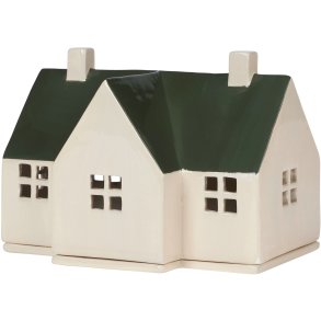Broste Copenhagen Bo Lichthaus H13,5 cm, Grape Leaf Green