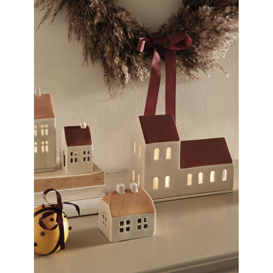 Broste Copenhagen Bo Lichthaus 2er Set, Nut Brown