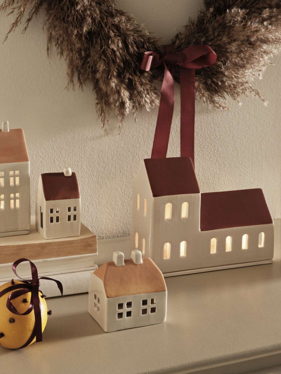 Broste Copenhagen Bo Lichthaus 2er Set, Nut Brown