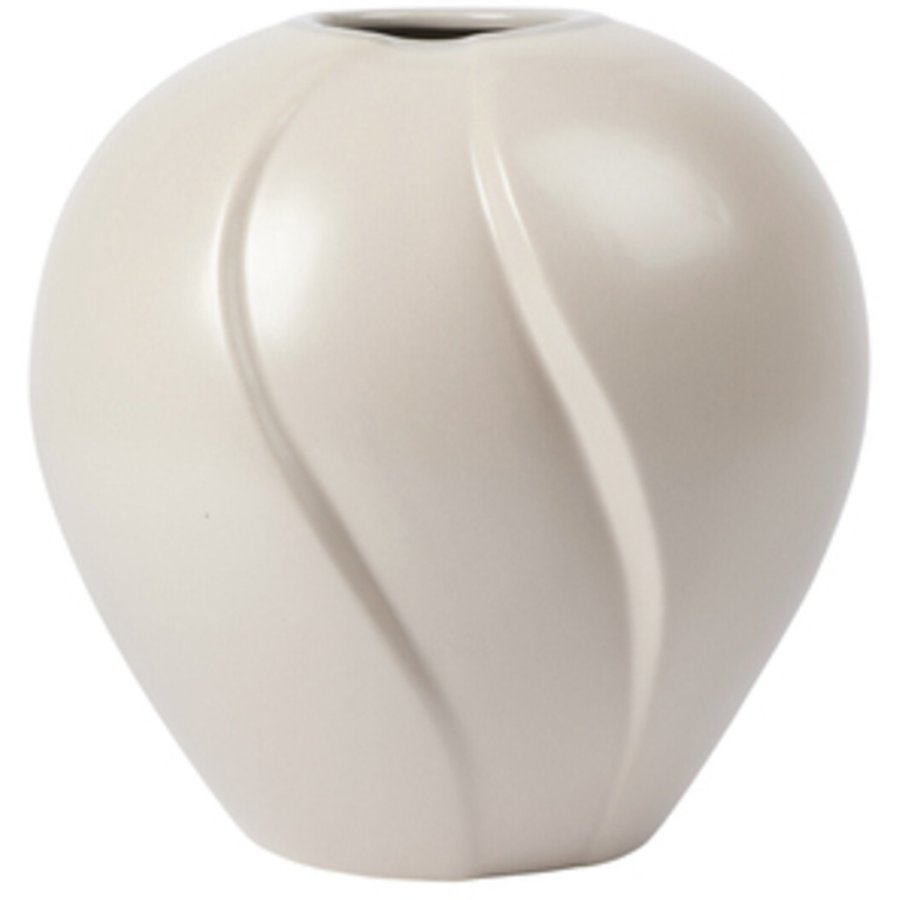 Broste Copenhagen Leda Vase H25 cm, Grey Sand