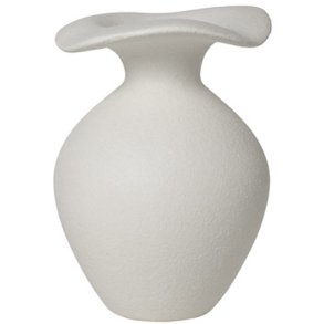 Broste Copenhagen Florentina Vase H14 cm, Off White
