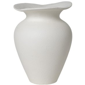 Broste Copenhagen Florentina Vase H22,5 cm, Off White
