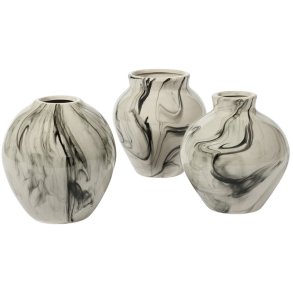 Broste Copenhagen Ingrid Vase 3er Set, Beige