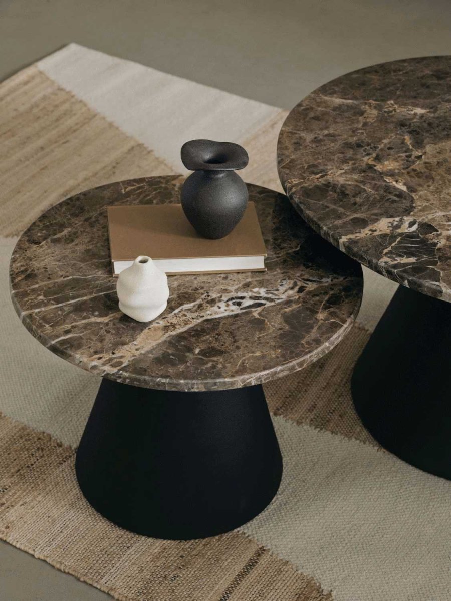 Broste Copenhagen Florentina Vase H14 cm, Sort