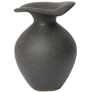 Broste Copenhagen Florentina Vase H14 cm, Sort