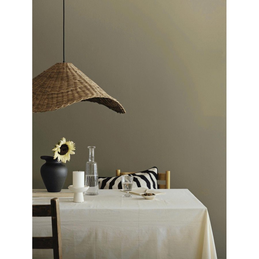 Broste Copenhagen Momo Stumpenkerzenhalter H9 cm, Wei&szlig;