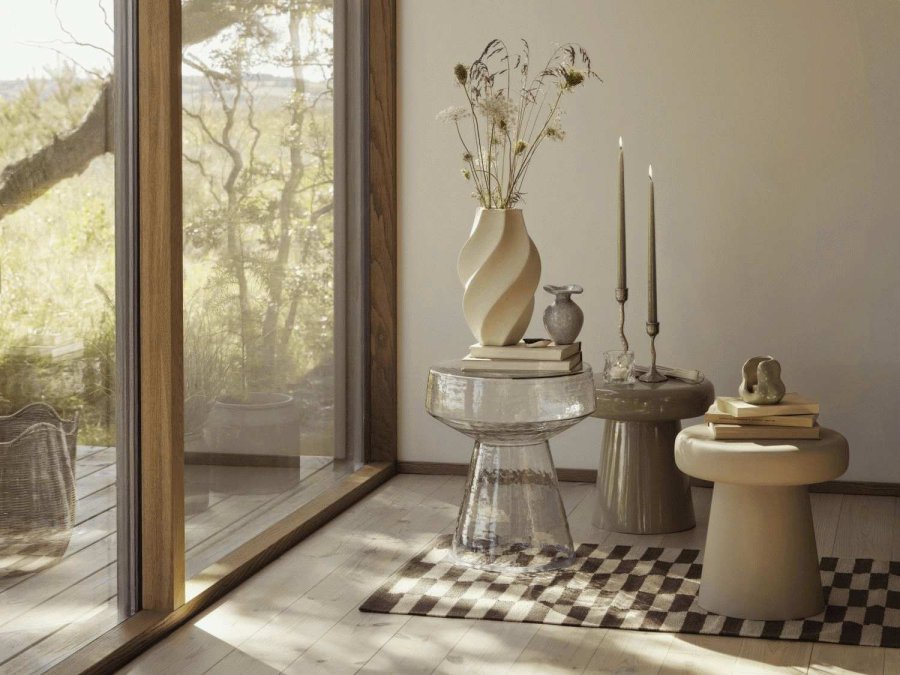 Broste Copenhagen Florentina Vase H14 cm, Bl�