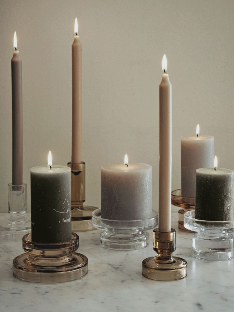 Broste Copenhagen Petra Kerzenhalter H8cm, Braun