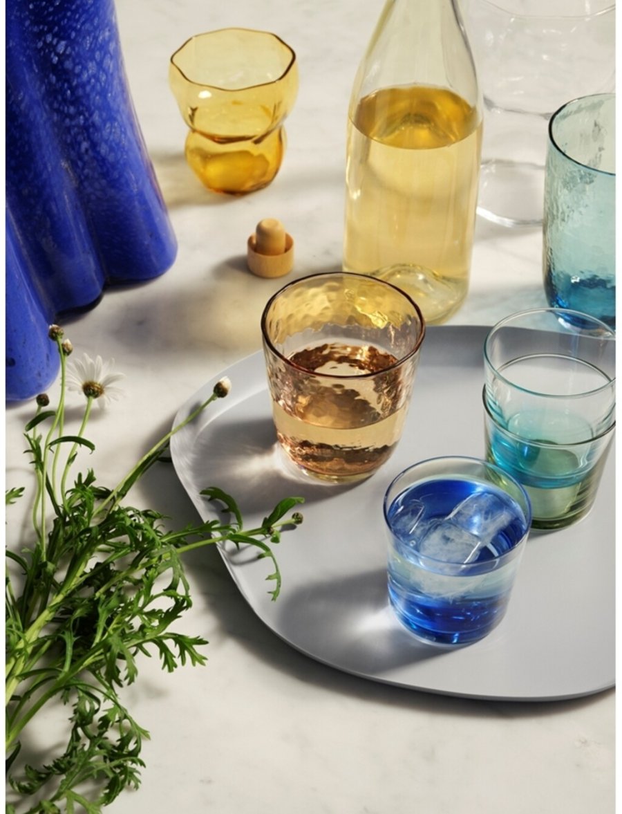 Broste Copenhagen Hue Trinkglas 15 cl, Blau