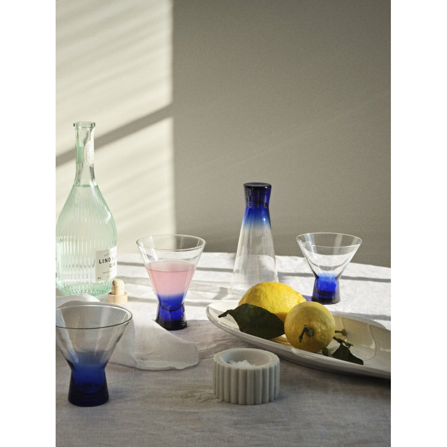 Broste Copenhagen Konus Cocktailglas 20 cl, Intense Blue