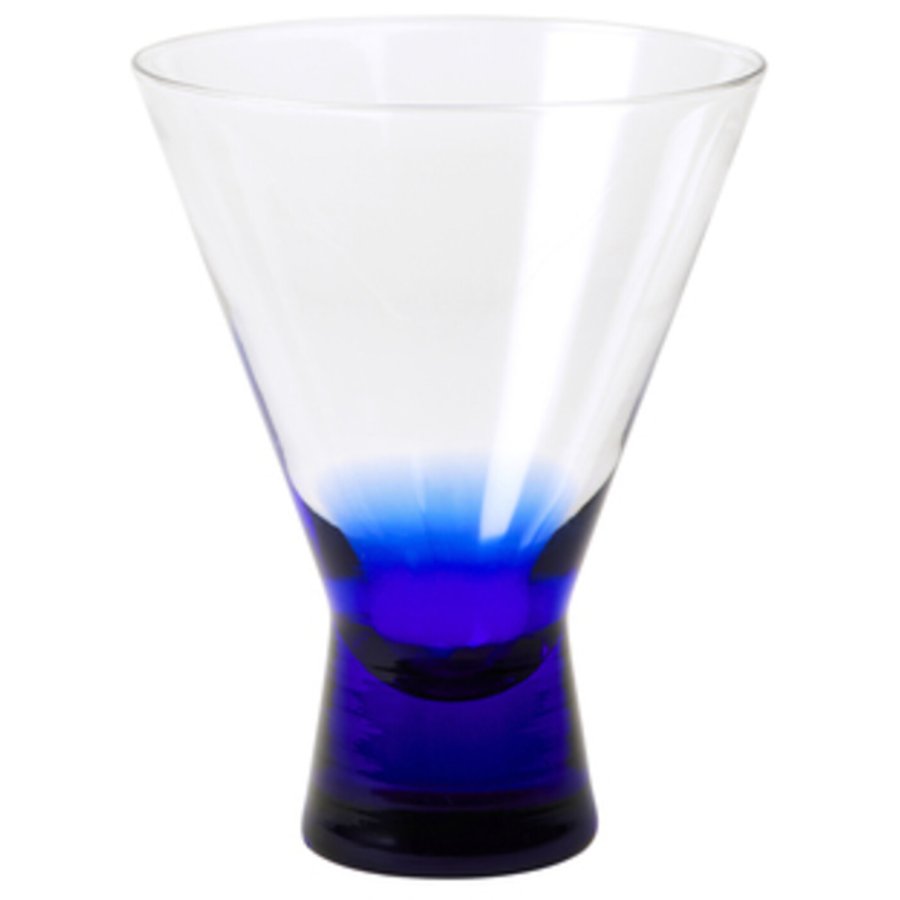 Broste Copenhagen Konus Cocktailglas 20 cl, Intense Blue