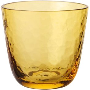 Broste Copenhagen Hammered Trinkglas 15 cl, Amber