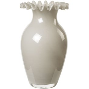 Broste Copenhagen Jasmin Vase H23 cm, Taupe Warm Grey