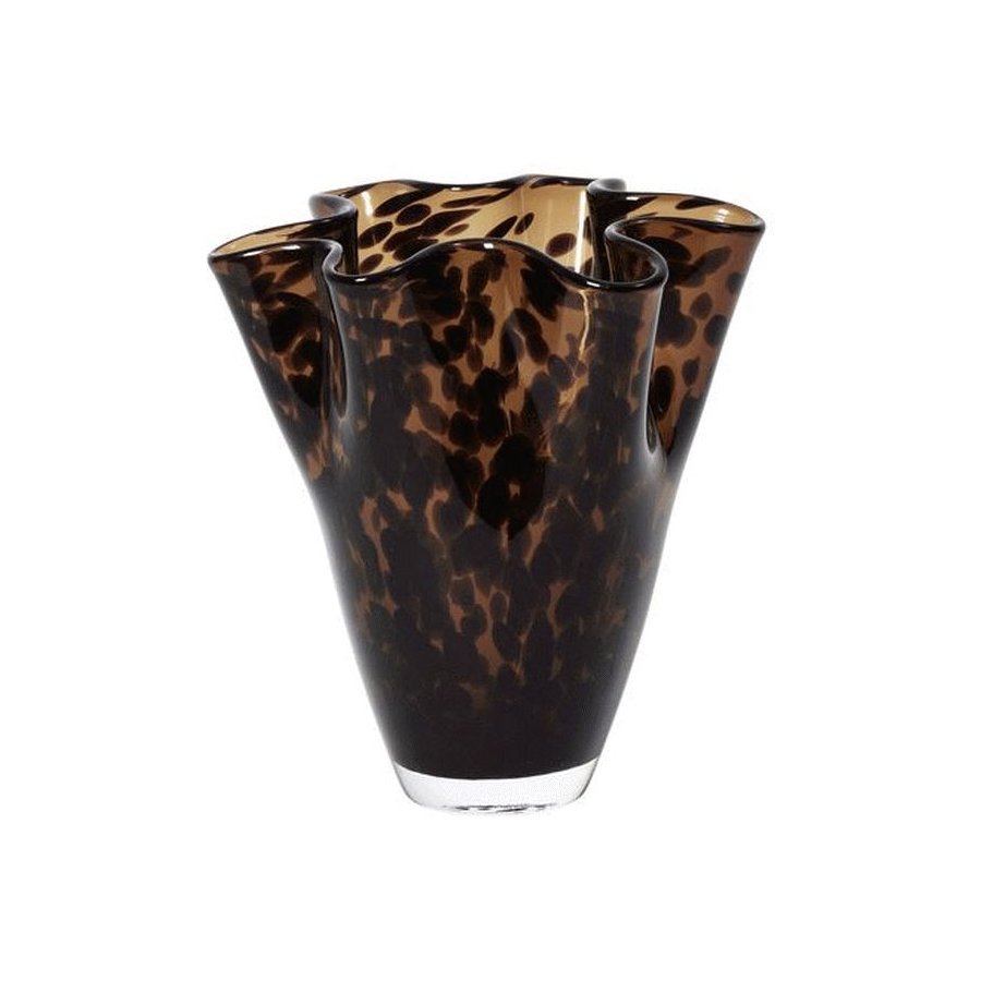 Broste Copenhagen Liva Vase H19 cm, Brun