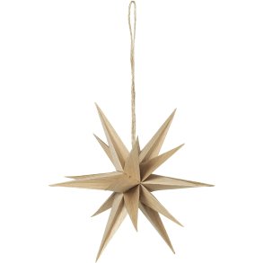 Broste Copenhagen Venus Ornament Stern 20 cm, Natural