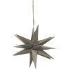 Broste Copenhagen Venus Ornament Stern 20 cm, Fungi Grey