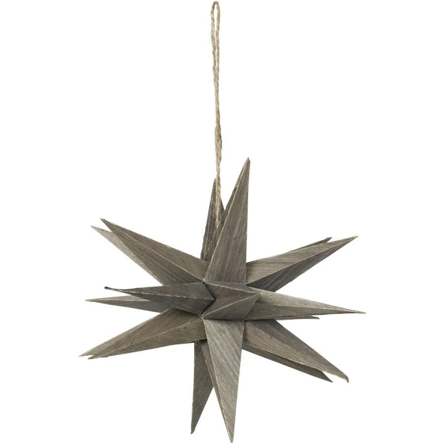 Broste Copenhagen Venus Ornament Stern 20 cm, Fungi Grey