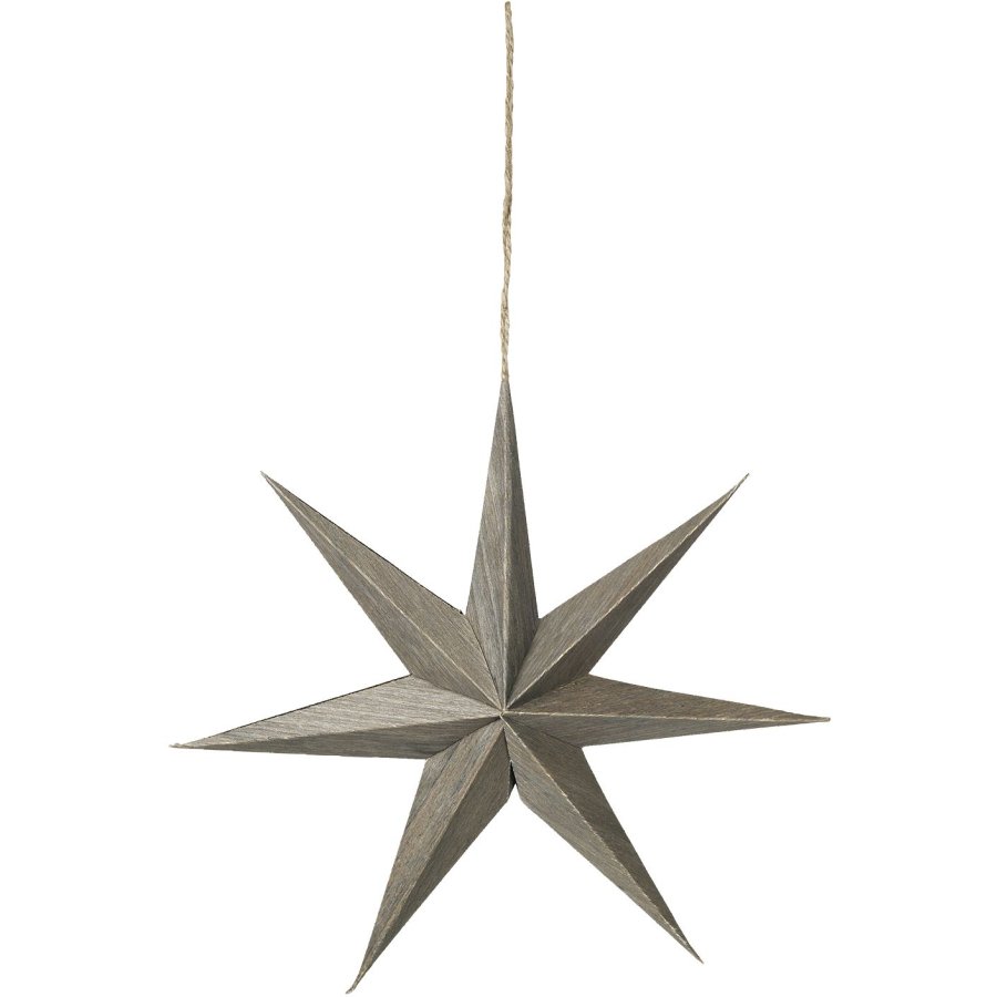 Broste Copenhagen Venice Ornament Stern 20 cm, Fungi Grey