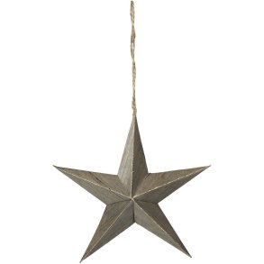 Broste Copenhagen Venice Ornament Stern 15 cm, Fungi Grey