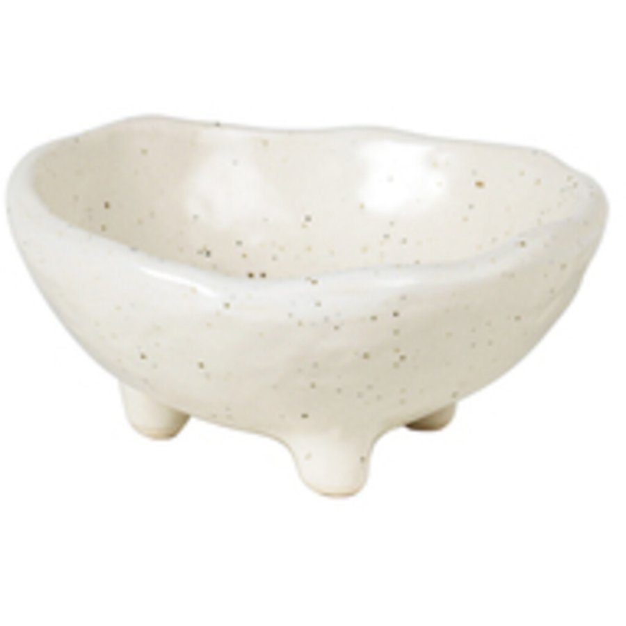 Broste Copenhagen Nordic Sea Vanilla Schale 8,5 cm, Cream w. Grains