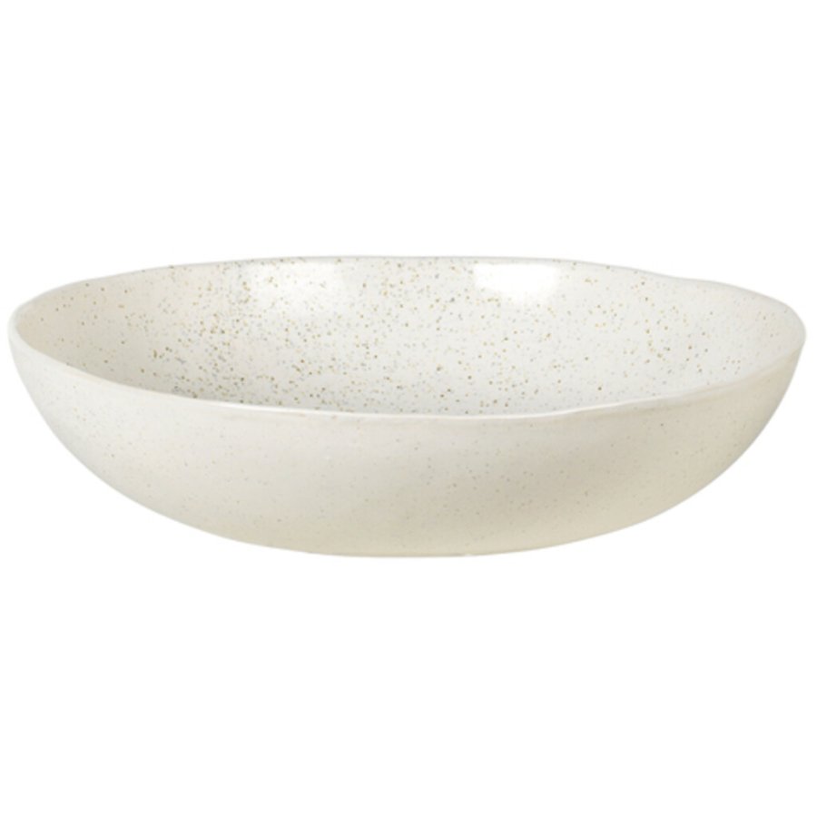 Broste Copenhagen Nordic Vanilla Salatschssel 34,5 cm, Cream w. Grains