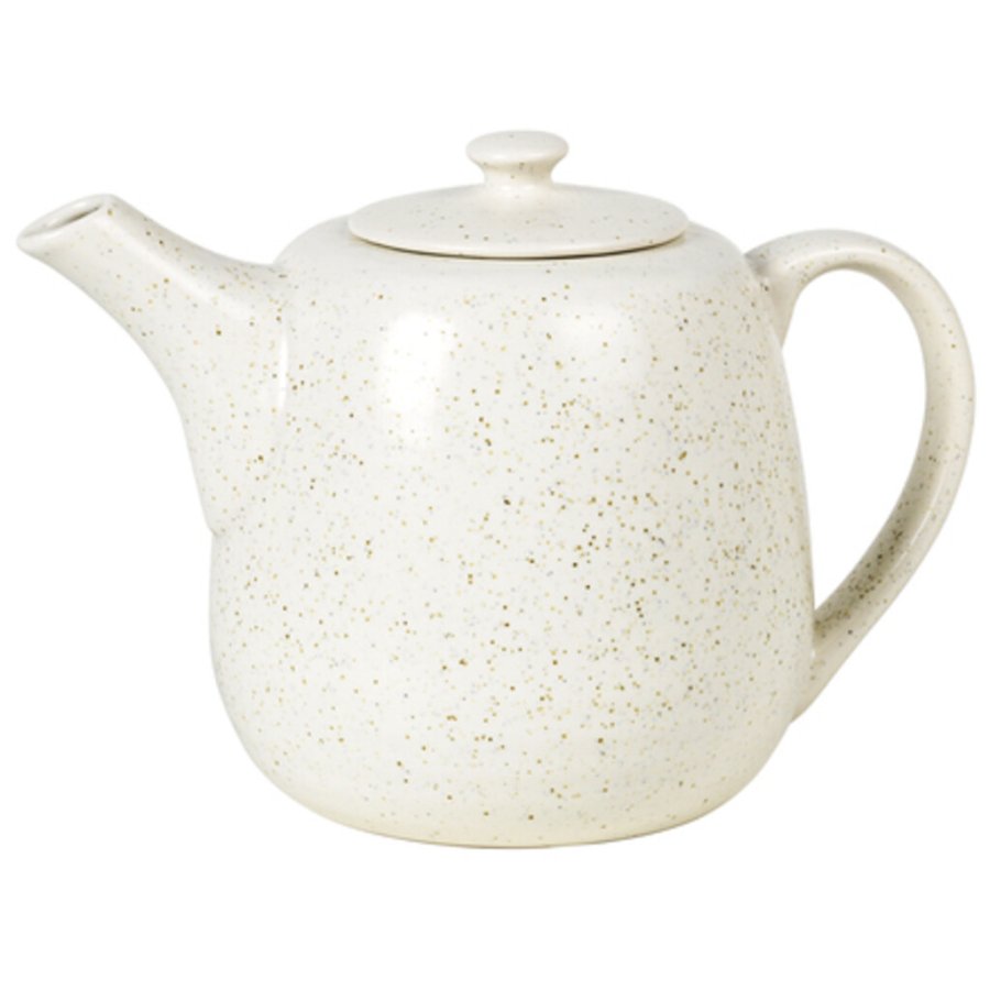 Broste Copenhagen Nordic Vanilla Teekanne 1,3 L, Cream w. Grains