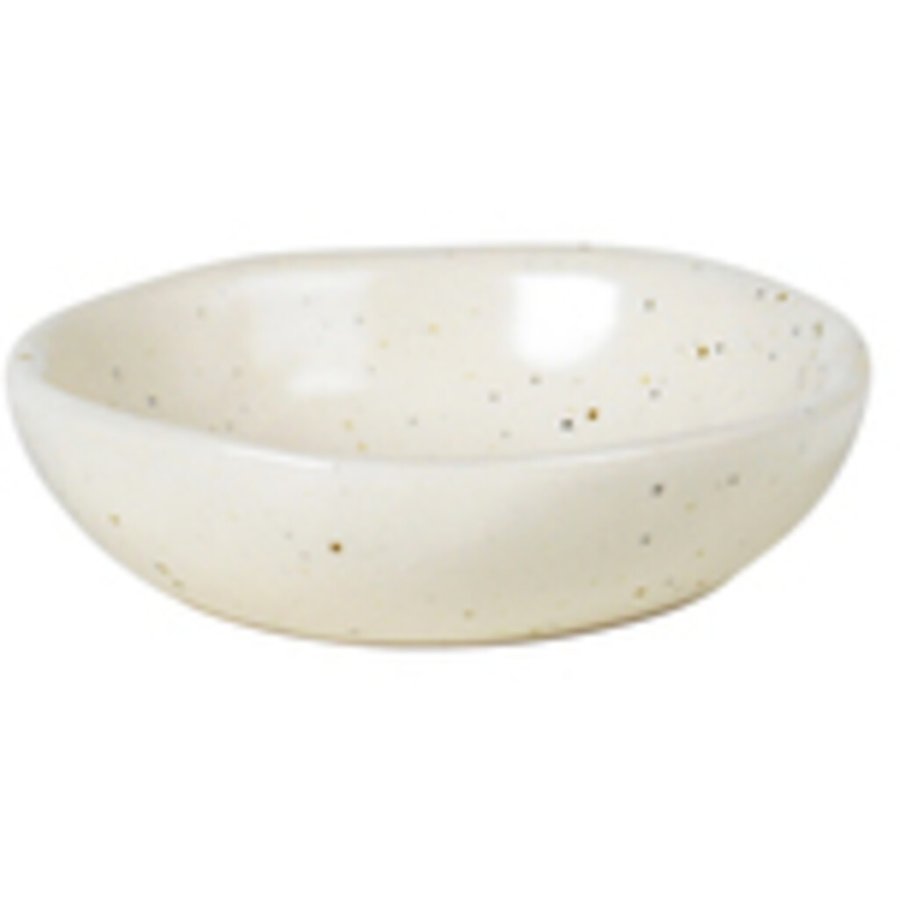 Broste Copenhagen Nordic Vanilla Butterschale 7 cm, Cream w. Grains