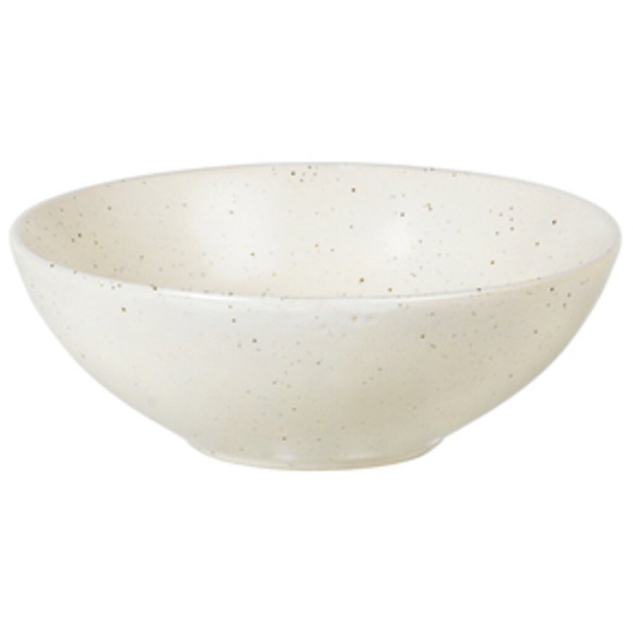 Broste Copenhagen Nordic Vanilla Schale 17 cm, Cream w. Grains