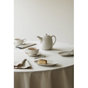Broste Copenhagen Nordic Vanilla Tallerken 22 cm, Cream w. Grains