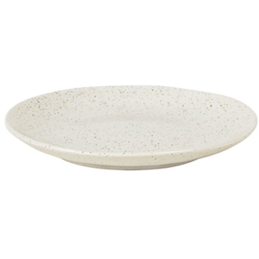 Broste Copenhagen Nordic Vanilla Teller 20 cm, Cream w. Grains