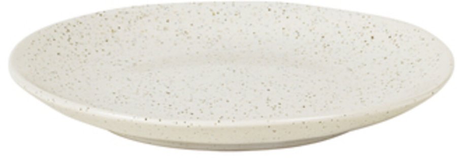 Broste Copenhagen Nordic Vanilla Teller 20 cm, Cream w. Grains