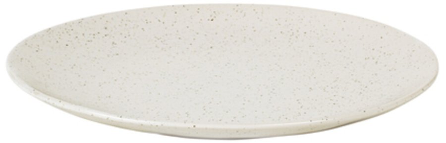 Broste Copenhagen Nordic Vanilla Teller 26 cm, Cream w. Grains