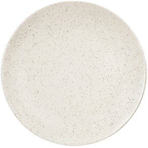 Broste Copenhagen Nordic Vanilla Teller 26 cm, Cream w. Grains