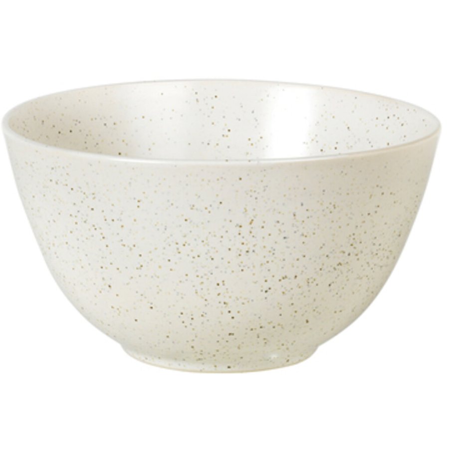 Broste Copenhagen Nordic Vanilla Schale 20 cm, Cream w. Grains