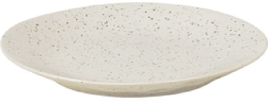 Broste Copenhagen Nordic Vanilla Teller 15 cm, Cream w. Grains