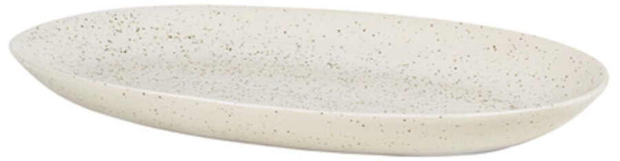 Broste Copenhagen Nordic Vanilla Teller 30 cm, Cream w. Grains