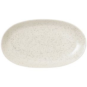 Broste Copenhagen Nordic Vanilla Teller 30 cm, Cream w. Grains