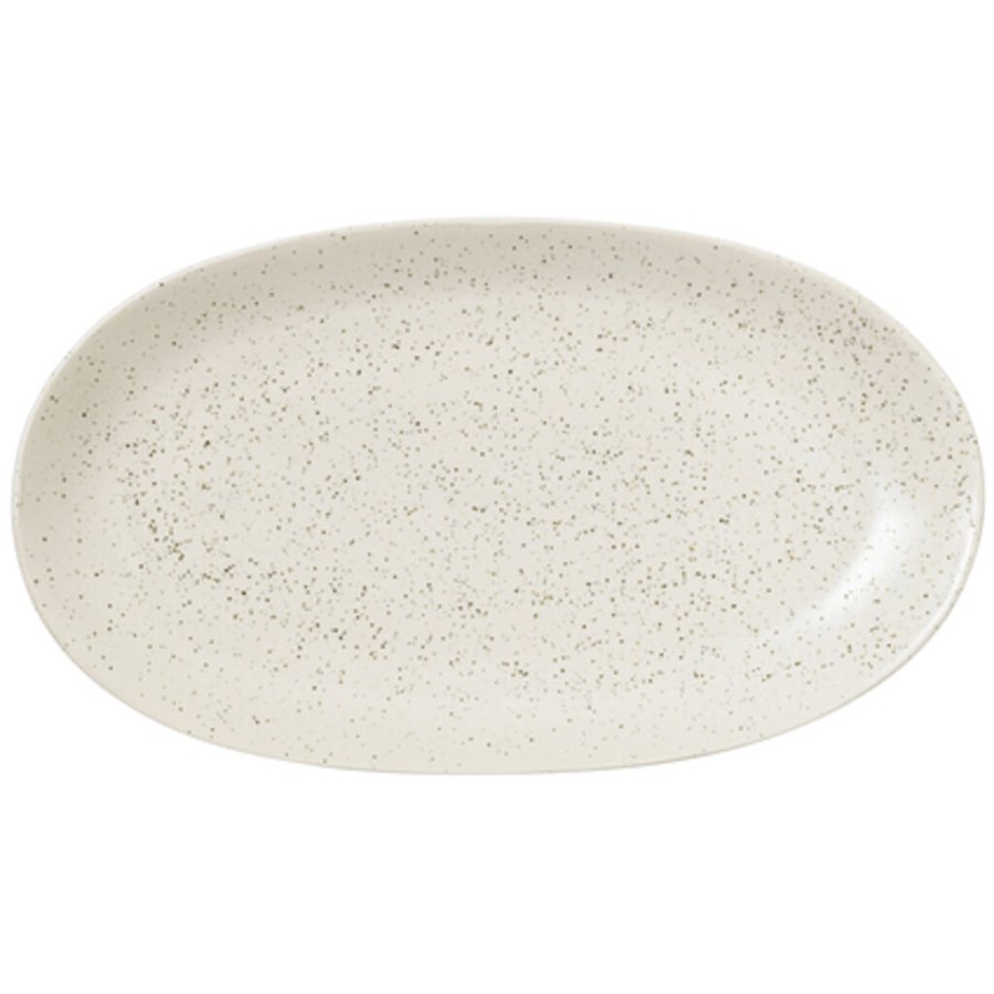 Broste Copenhagen Nordic Vanilla Teller 30 cm, Cream w. Grains