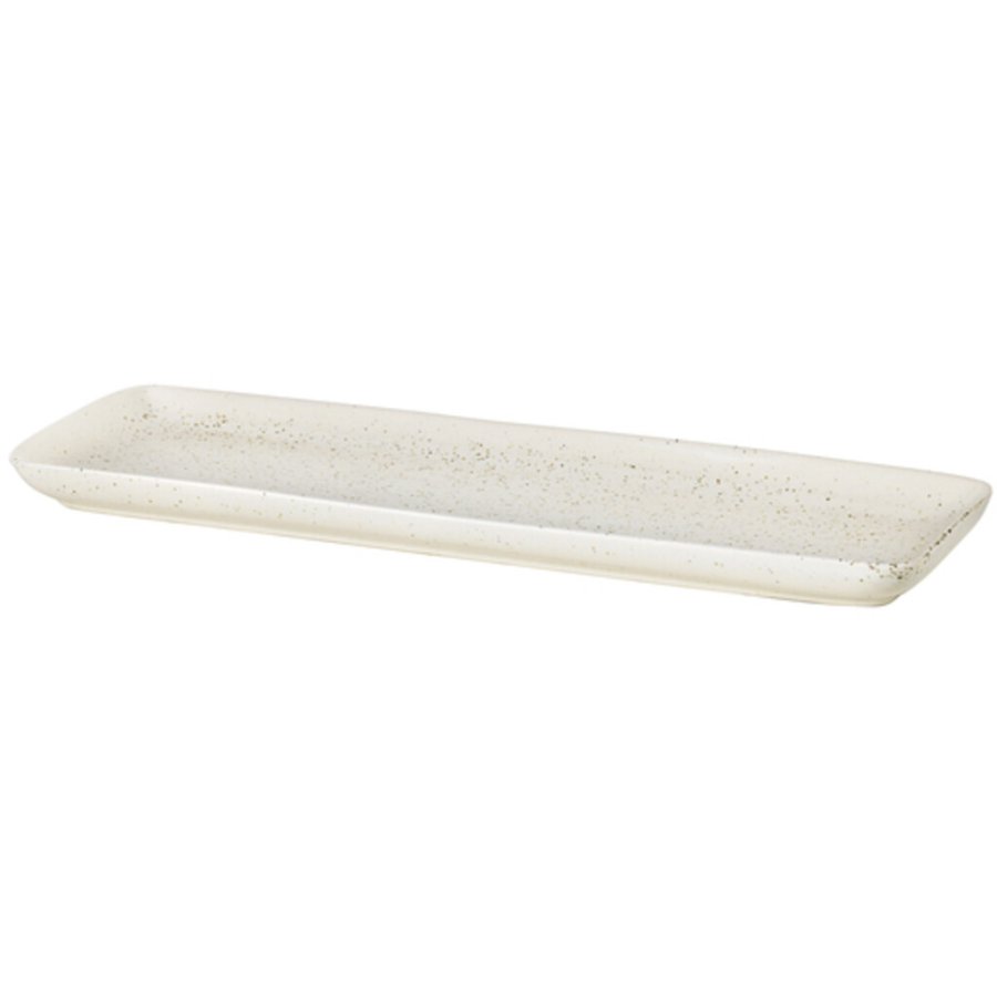 Broste Copenhagen Nordic Vanilla Teller 35 cm, Cream w. Grains