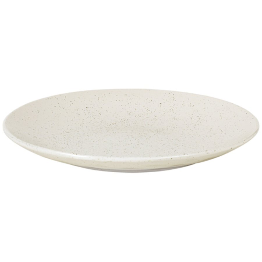 Broste Copenhagen Nordic Vanilla Teller 31 cm, Cream w. Grains