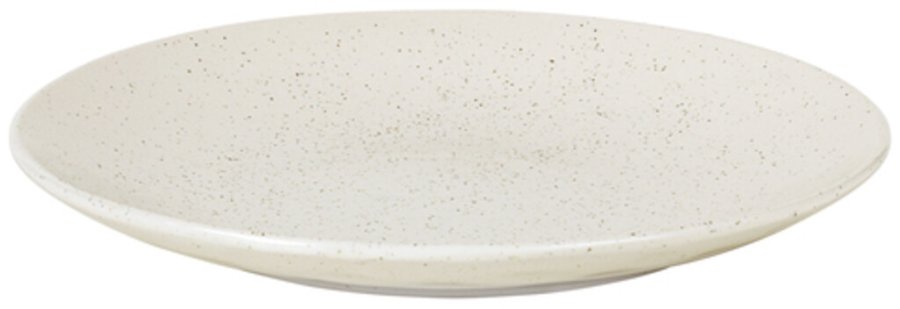 Broste Copenhagen Nordic Vanilla Teller 31 cm, Cream w. Grains