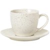 Broste Copenhagen Nordic Vanilla Tasse m. Untertasse 15 cl, Cream w. Grains