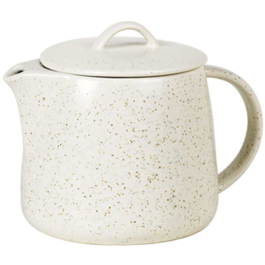 Broste Copenhagen Nordic Vanilla Teekanne 1 L, Cream w. Grains