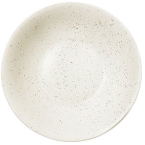 Broste Copenhagen Nordic Vanilla Suppenteller 22,5 cm, Cream w. Grains